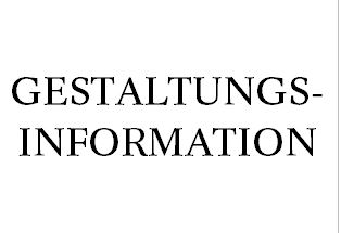 Gestaltungs-Information