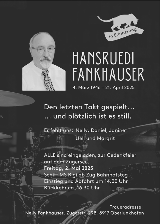 Zur Gedenkseite von Hansruedi Fankhauser